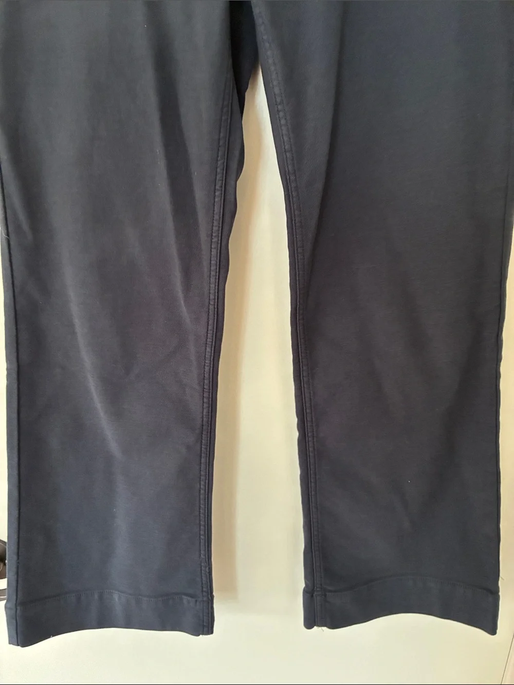 Quince French Terry Wide Leg Pants Navy